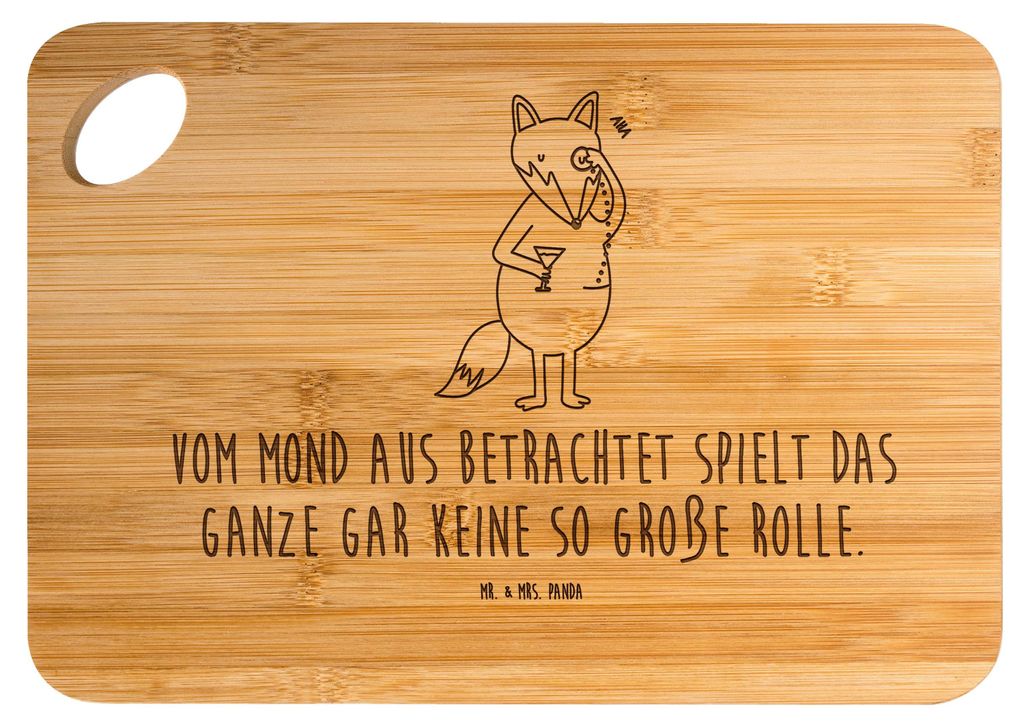 Mr. & Mrs. Panda Brett Fuchs Lord - Transparent - Geschenk, Frühstücksbrett, Neugierig, Mond, Holzbrett, Motivation Spruch, Cocktail, holzschneid...