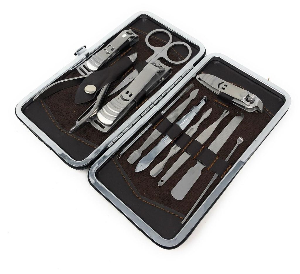 Profi 12 Teiliges Maniküre Set Nagelpflege Nagelknipser Produktbild 