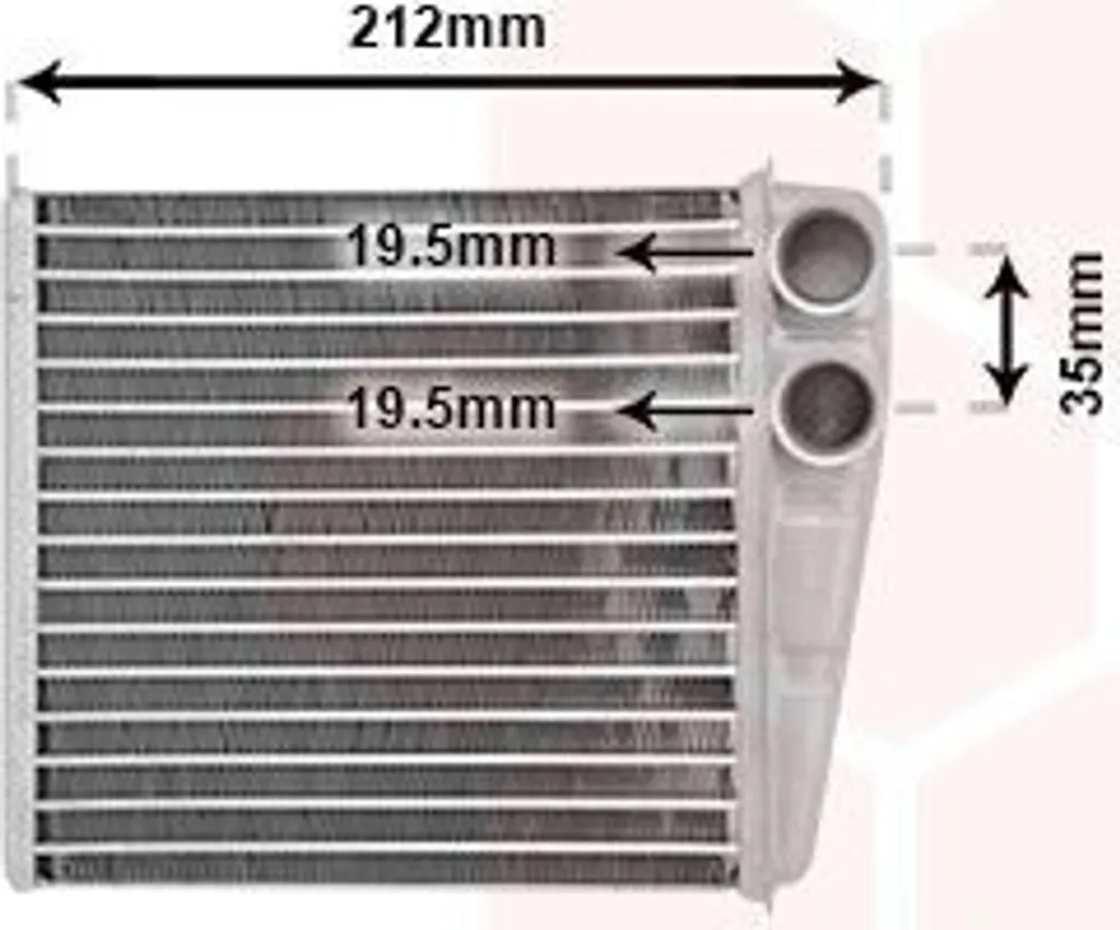 VAN WEZEL Échangeur chaleur Aluminium pour Micra III C+C (K12) - 37005234