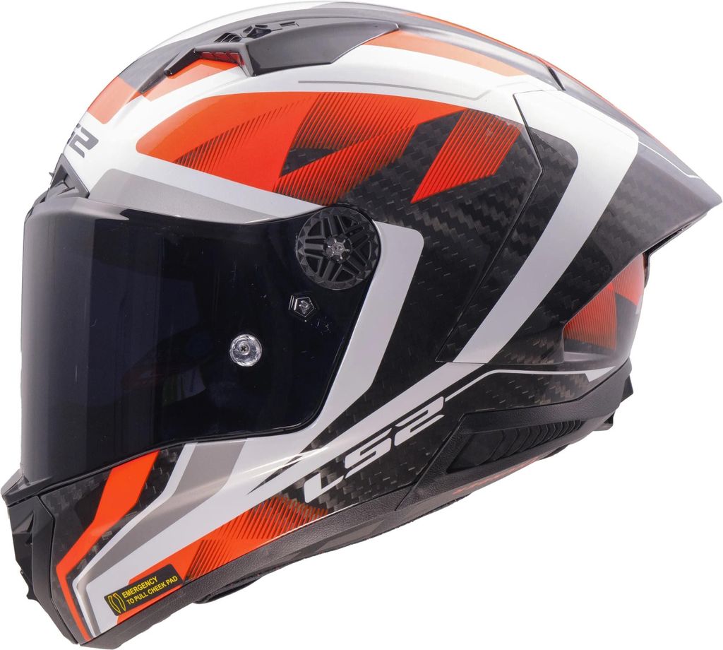 LS2 Integralhelm FF805 Thunder Carbon GP Aero XXL Weiß / Produktbild 
