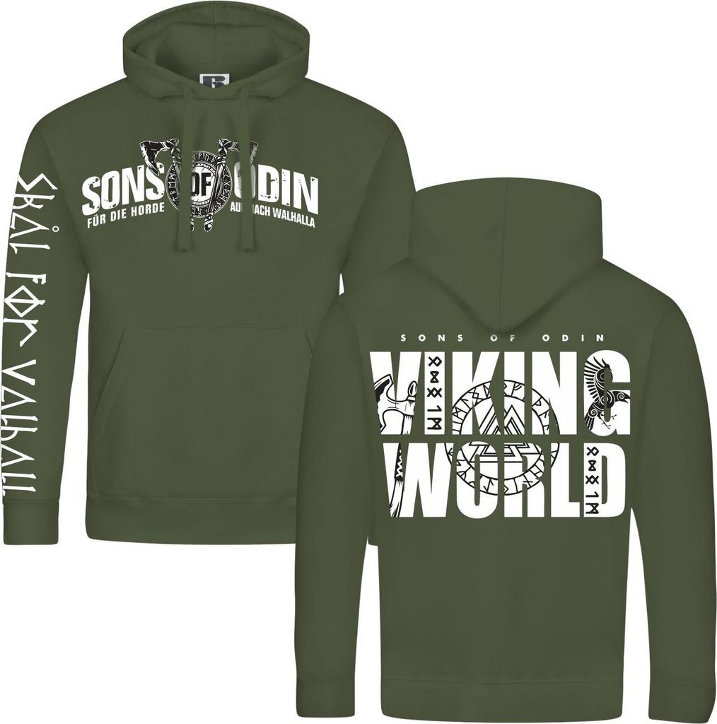 Herren Kapuzenpullover Für die Horde VIKING WORLD