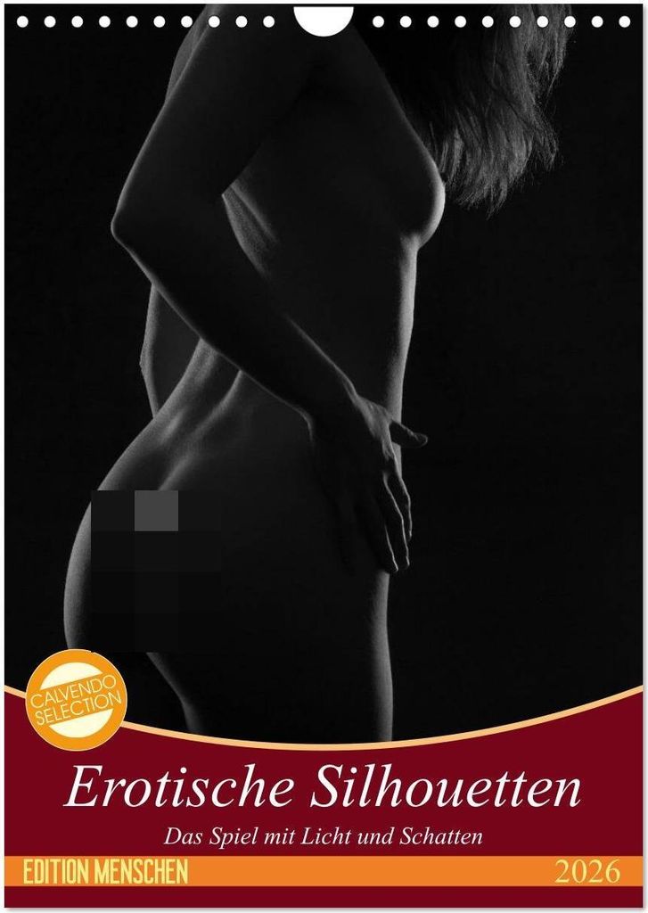 Erotische Silhouetten (Wandkalender 2026 DIN A4 hoch), CALVENDO Monatskalender