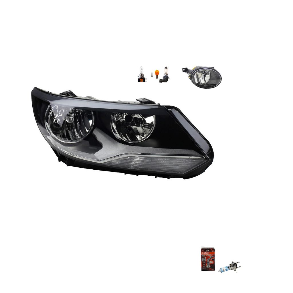 Scheinwerfer + Osram Night Breaker Laser passend für VW Tiguan 5N 06/ 11-5 Rechts 5N1941006 5N1941006B 5N1941006C 5N1941030 5K0941700F 5K094170 Johns