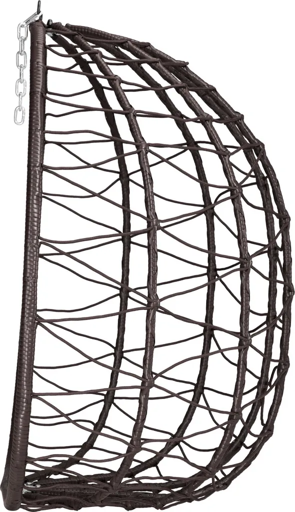 Fauteuil Suspendu Brun avec Support Stable - Balançoire Œuf Ergonomique
