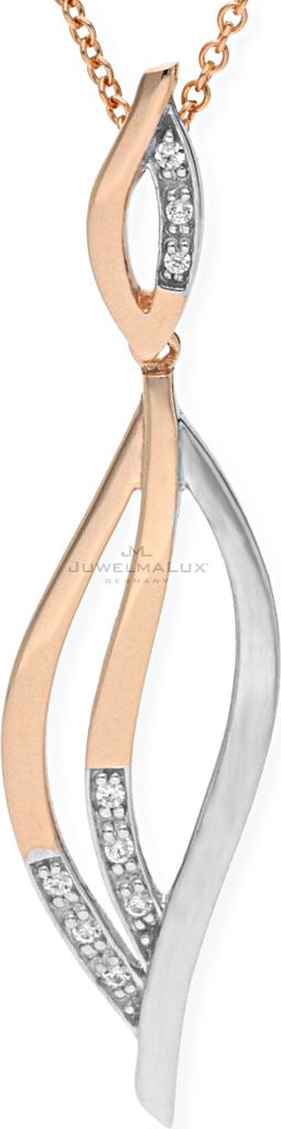 JuwelmaLux Anhänger 333/000 (8 Karat) Rosé- und Weißgold mit Zirkonia JL20-02-0515
