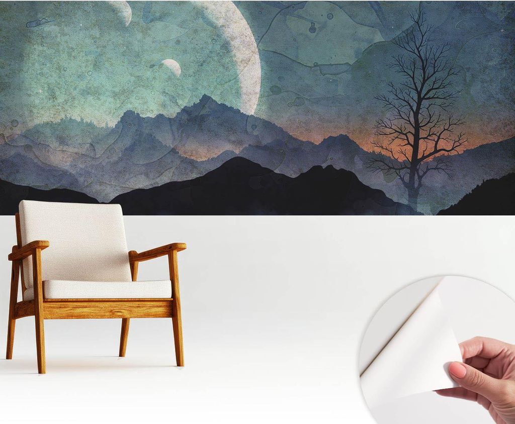 Fototapete selbstklebend - 250x104 cm - Tapete - Wandtapete - Wandbilder - Klebefolie - Dekofolie - Tapete Folie - Wand - Dekoration - Wohnzimmer -...