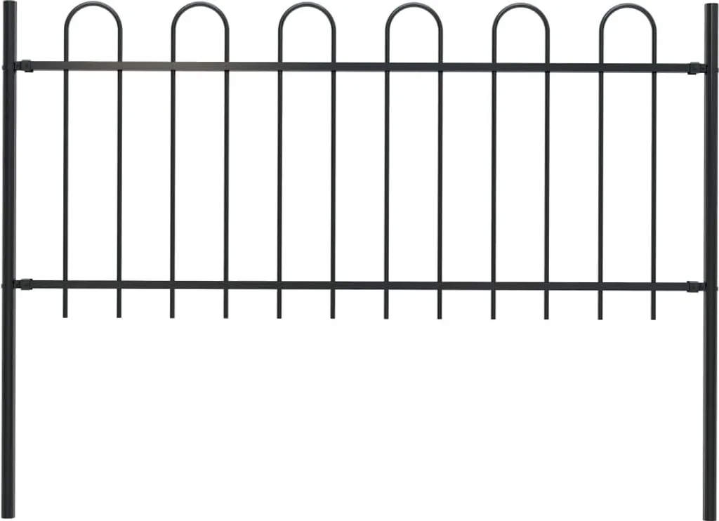 Recinzione Design Acciaio Nero 1,7m The Living Store | Estetica Urbana