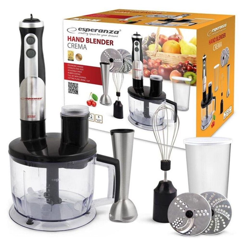 ES42 CREMA BLENDER RĘCZNY robot kuchenny szatkownica Zdjęcie produktu 
