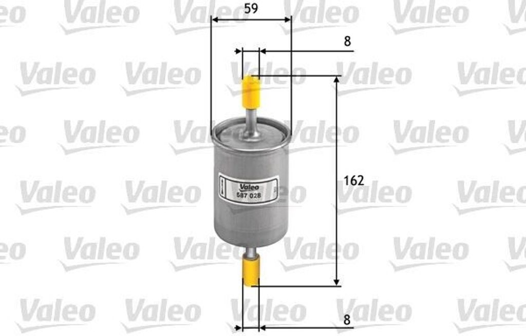 VALEO 587028 - OE DF7741 Kraftstofffilter für Aveo (T250, T255), Epica (KL1), Spark (M200, M250), Rezzo (U100), Matiz (M200, M250), Lacetti (J200)