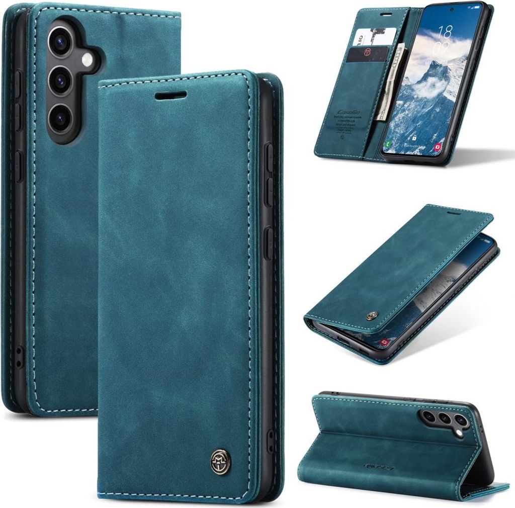 Samsung Galaxy S25 Hülle - CaseMe 013 Klapphülle - Blau Produktbild 