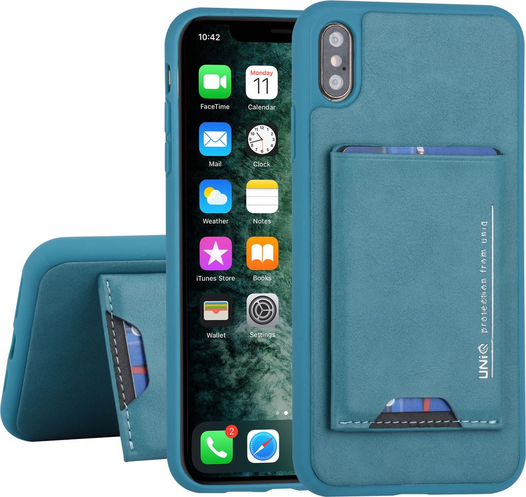 UNIQ Accessory Apple iPhone Xs Max Green Back cover case - Card holder