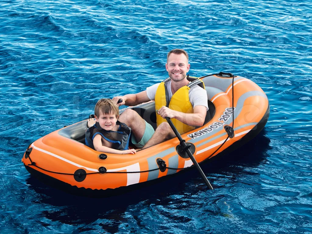 Bateau de plage pour lac et mer Bestway Hydro-Force Raft Set 61062 - 47