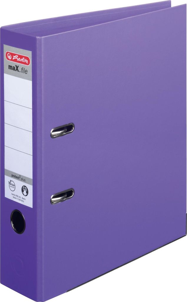 Herlitz Ordner maX.file protect plus Rückenbreite: 80 mm lila