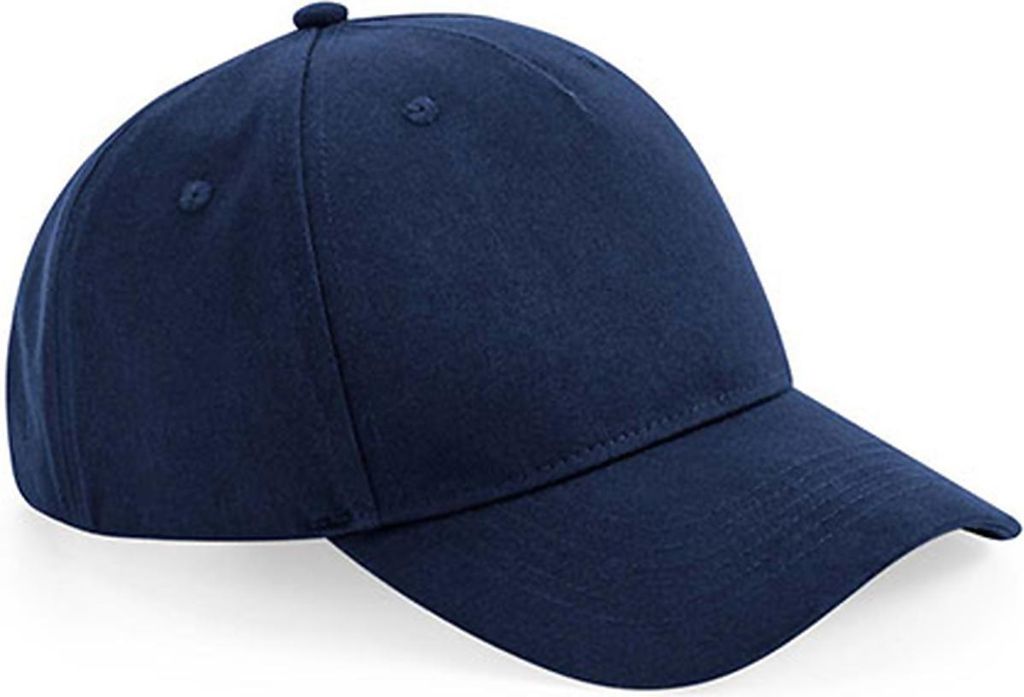 Beechfield B62N | Organic Baumwolle 5 Panel Cap Bio Baumwolle - Farbe: Navy - Größe: One Size