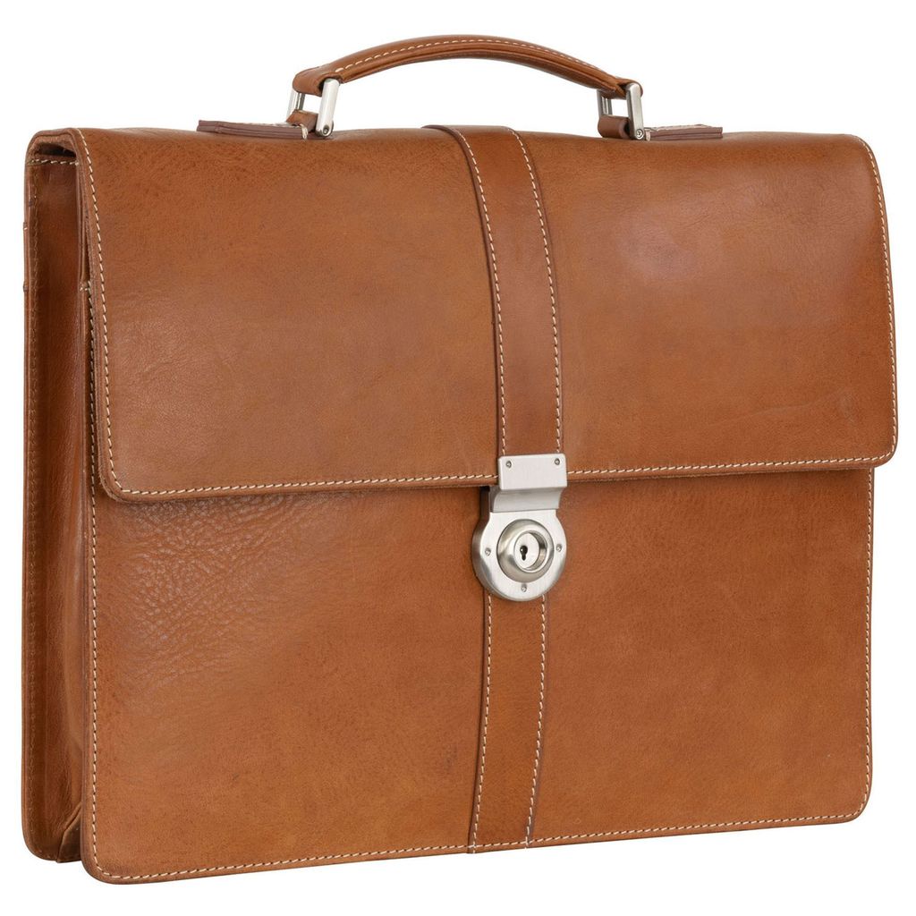 Leonhard Heyden Bergamo Aktentasche Leder 38 cm Laptopfach Produktbild 