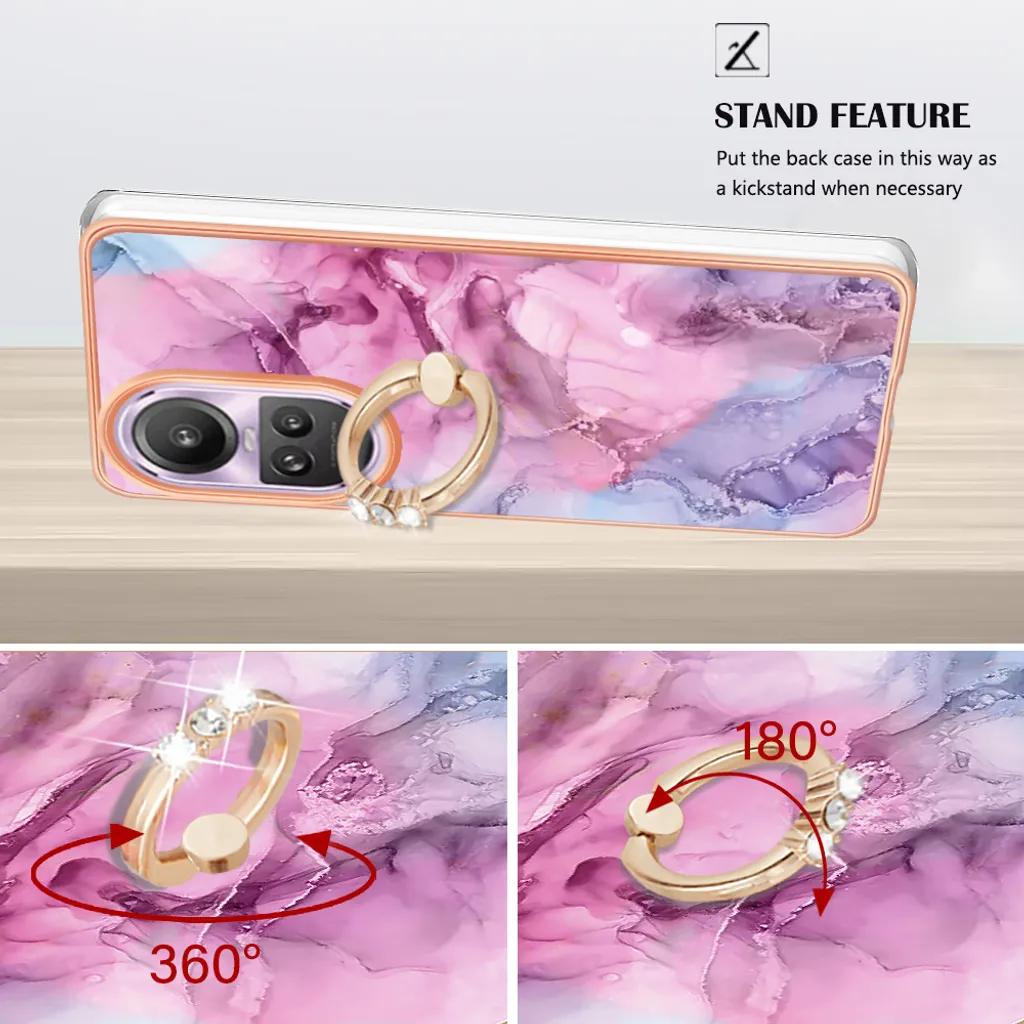 WQRTYJK Cover per Oppo Reno 10 / Reno 10 Pro 5G, con 1 Pack Pellicola Vetro Temperato, Custodia Silicone Morbida TPU Ultra-Sottile AntiGraffio Antiurto Case, Nero