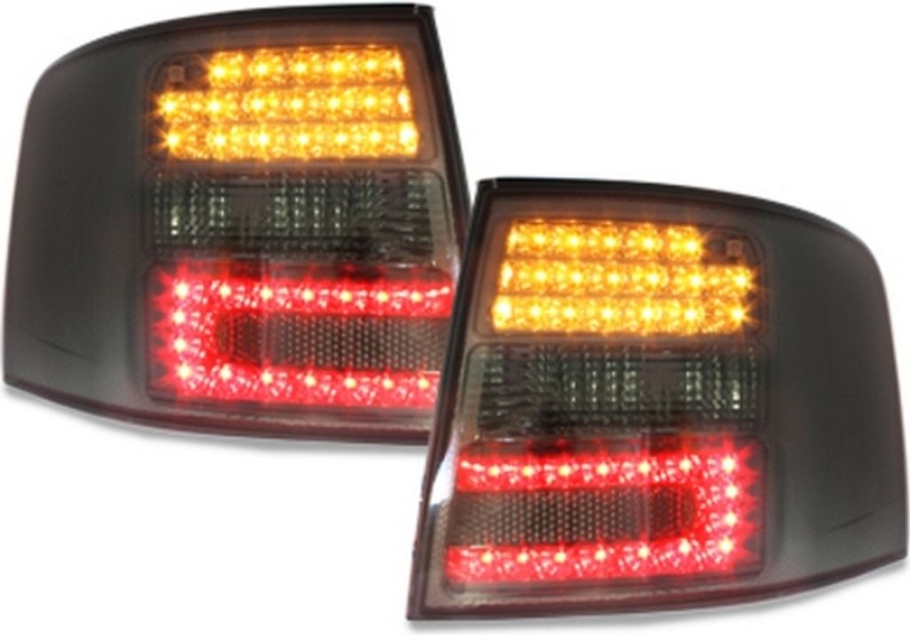 LED Rückleuchten Heckleuchten in Schwarz für Audi A6 C5 Avant ab 1998-2005