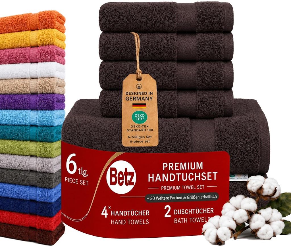 Betz 6er Handtuch Set Premium – 4 Handtücher 50x100 cm – 2 Produktbild 