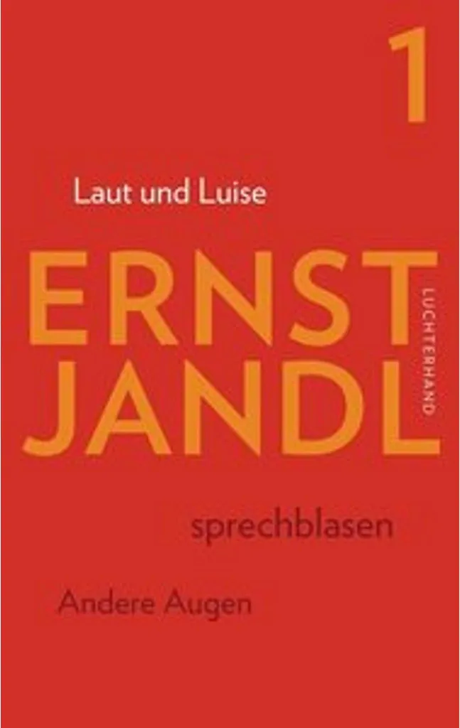 Livre de poésie sonore Werke 1 Laut und Luise pour amateurs de lettres