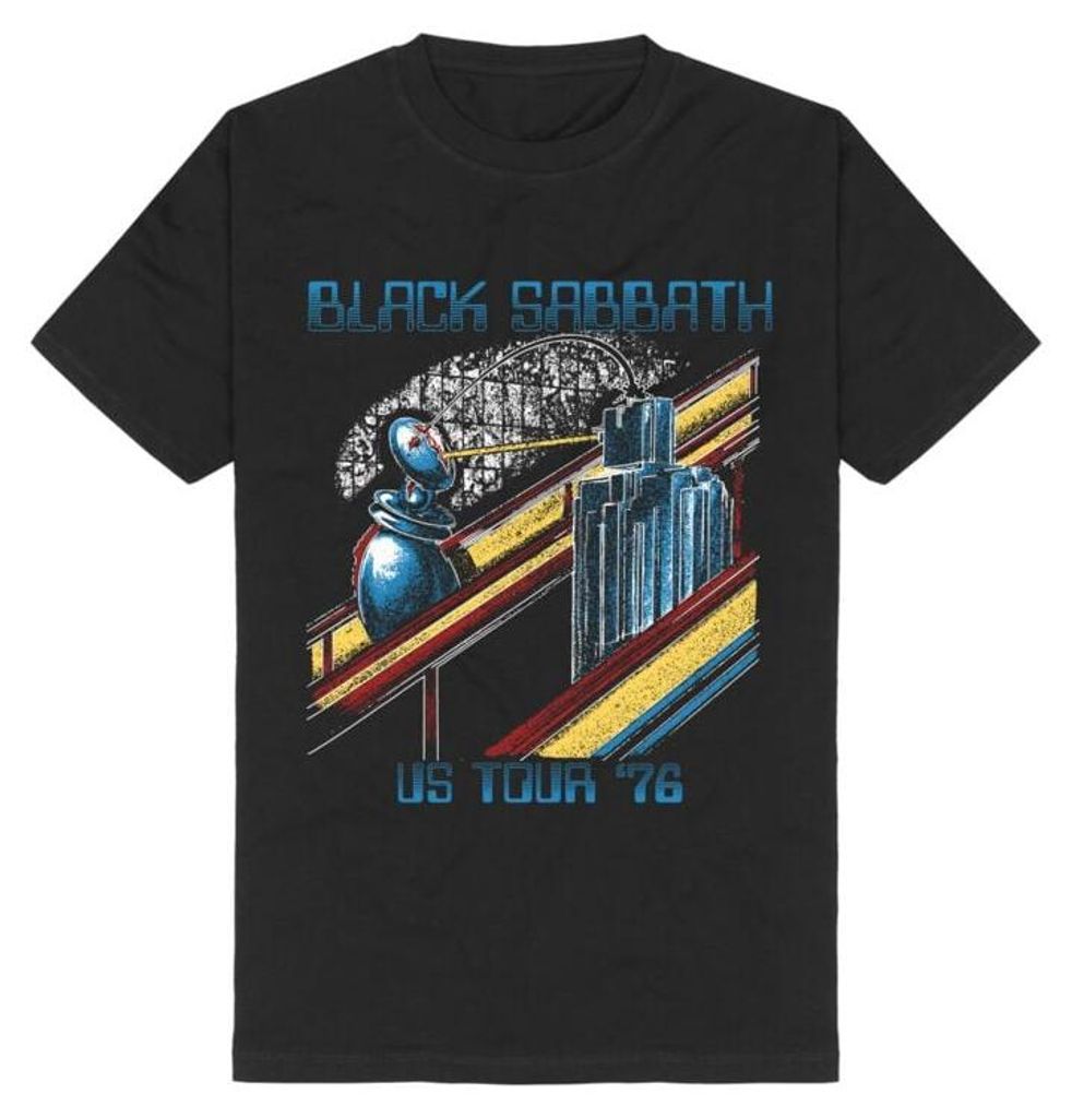 Black Sabbath T-Shirt Herren US Tour 1976 schwarz L