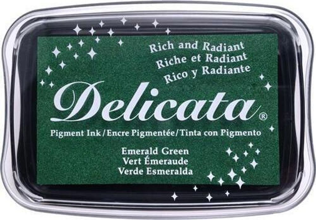 Tsukineko Delicata Metallic Stempelkissen Smaragdgrün