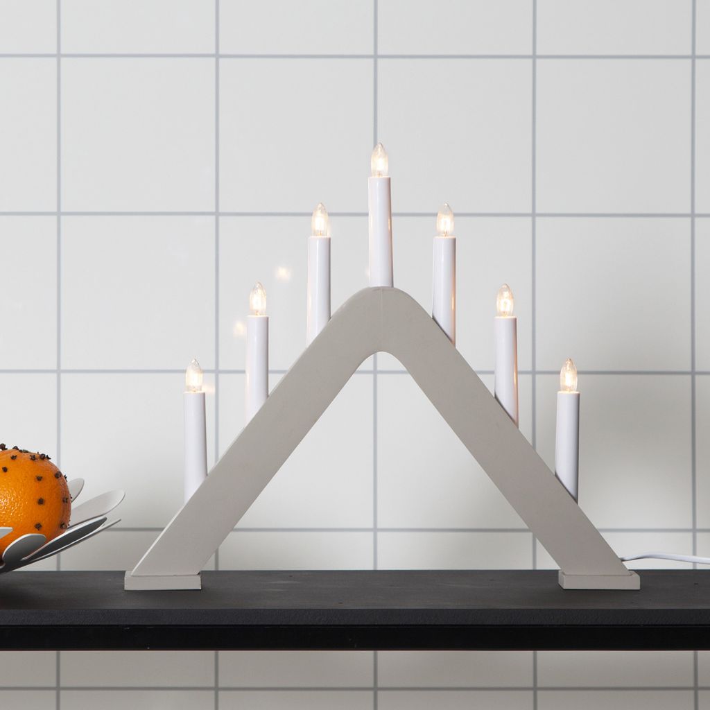Star Trading  Lichterbogen ,Jarve' aus Holz, 7-flammig, Produktbild 4