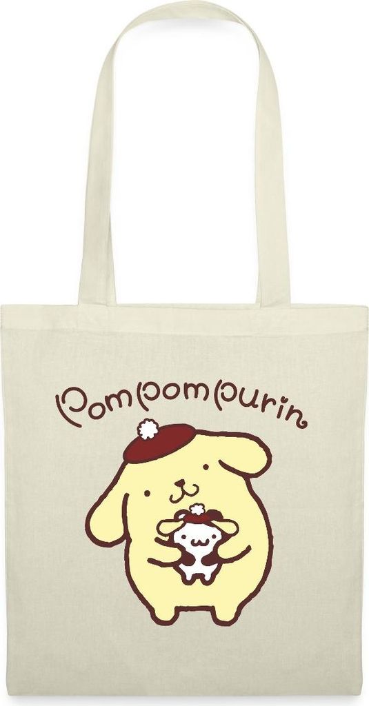 Spreadshirt Pompompurin & Muffin Verkleidet Stoffbeutel, One size, Natur