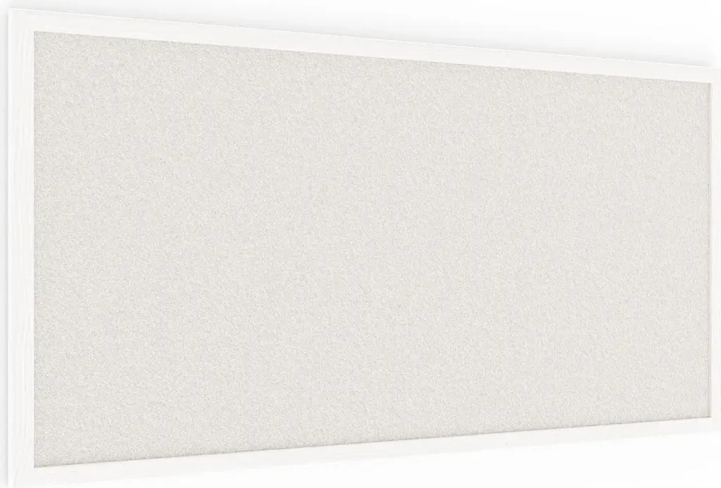 Bacheca Sughero Bianco 80x40 cm Cornice Legno Bianca | Design Moderno