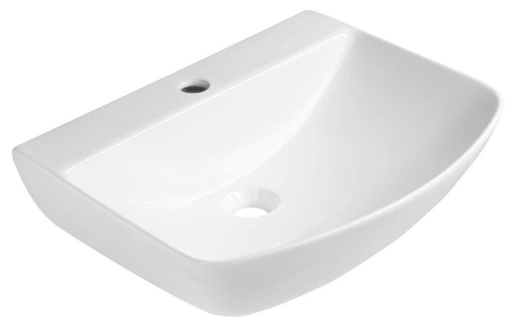 STOLZ Keramik Waschtisch 51x40cm, Weiß