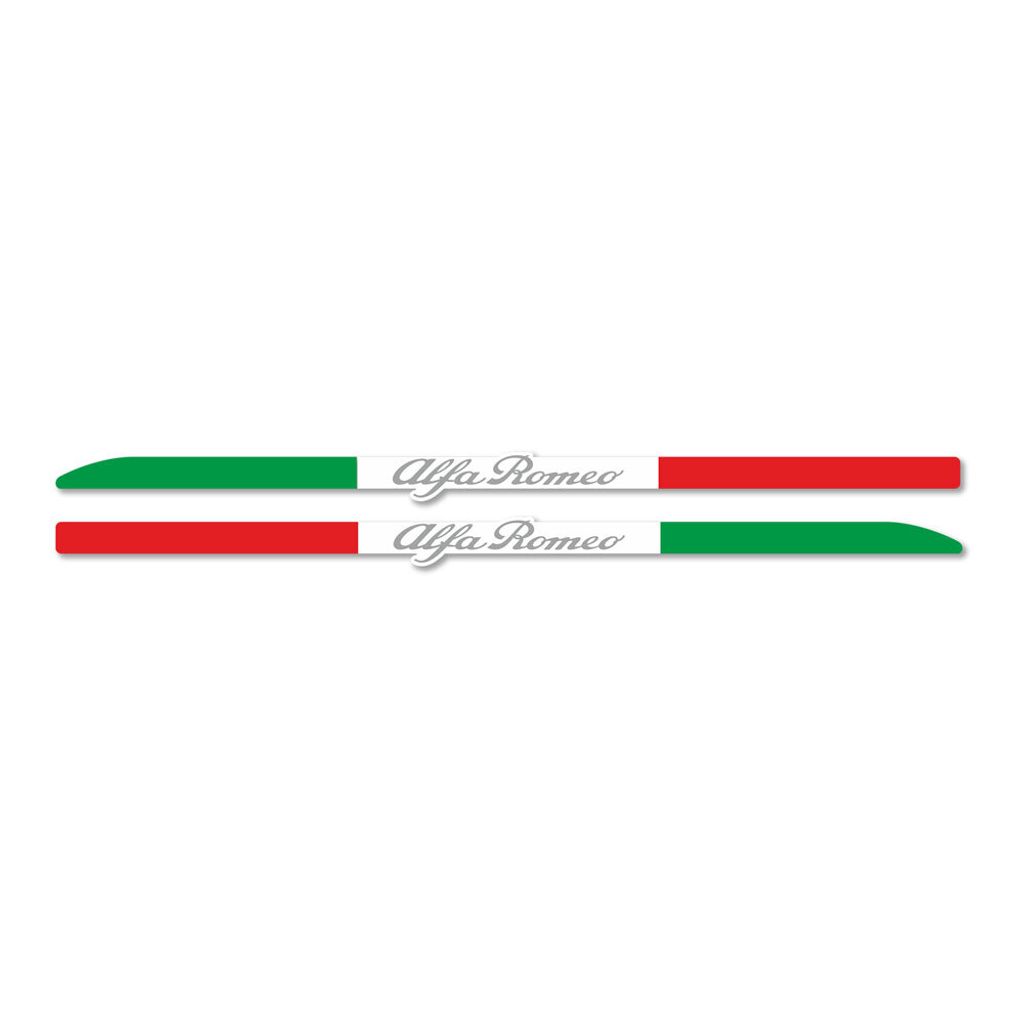 Paski samoprzylepne Tricolore Italia Alfa Romeo na lusterko Zdjęcie produktu 