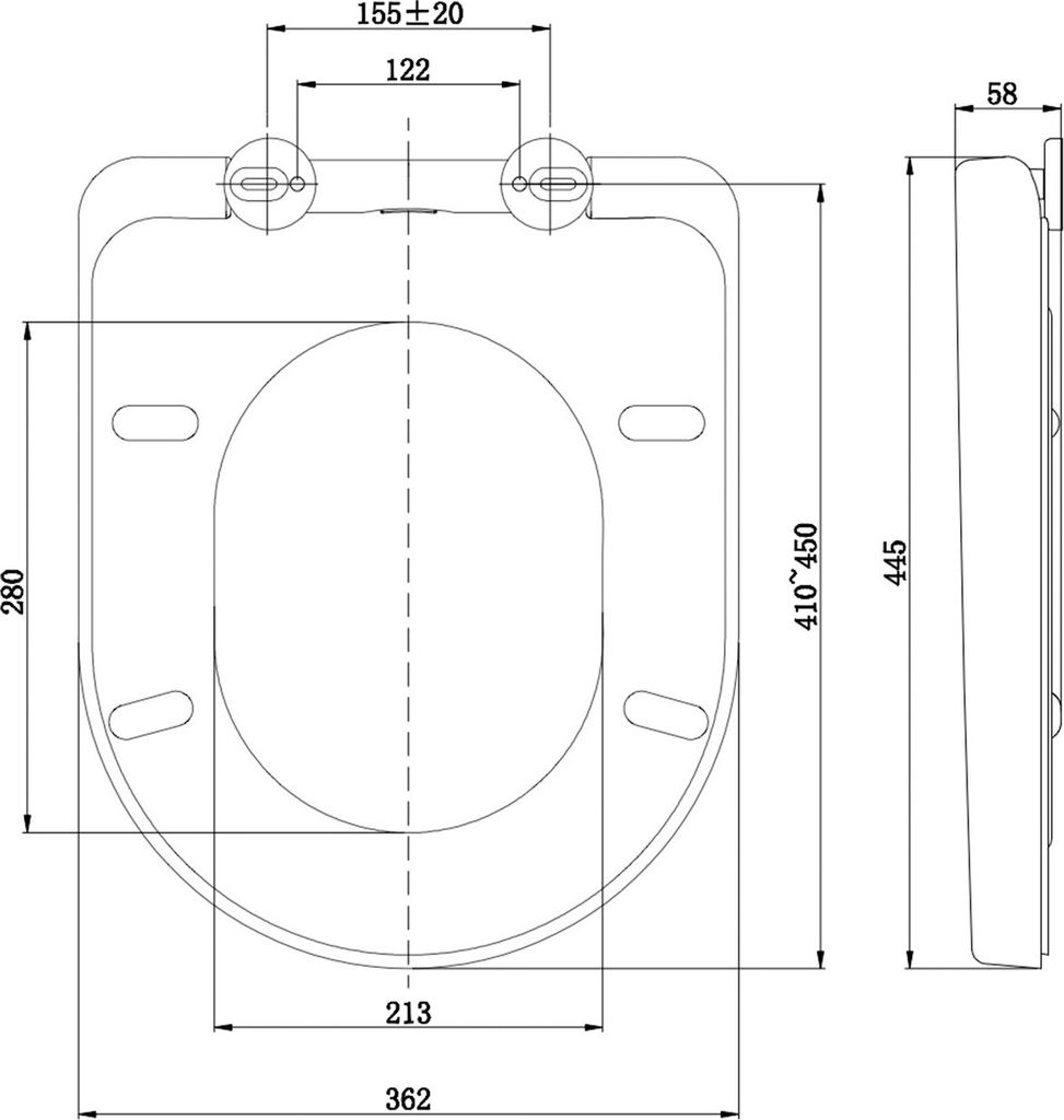 Dombach® Premium Toilettendeckel mit Absenkautomatik Produktbild 8