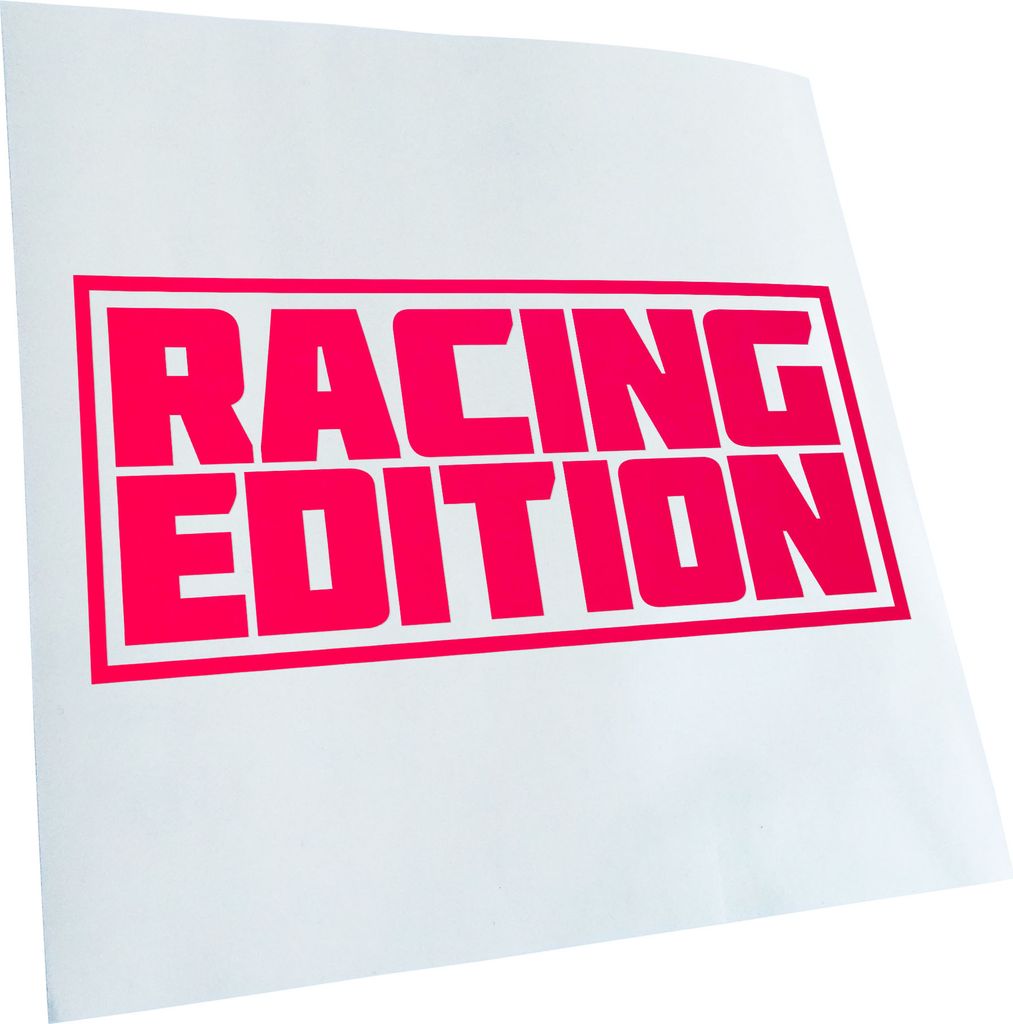 Kiwistar - Autoaufkleber - Racing Edition V2 - Neonpink - 50x23cm - Aufkleber für Auto, Laptop, Fahrrad, LKW, Motorrad Mehrfarbig JDM Decal Racing