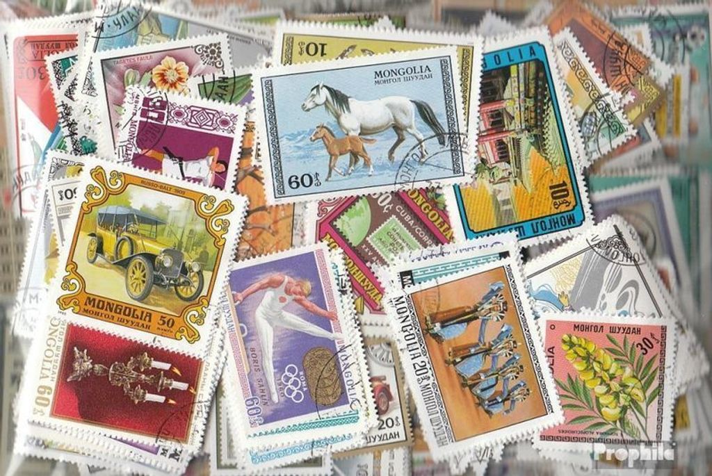 Briefmarken Mongolei 1.000 verschiedene Marken