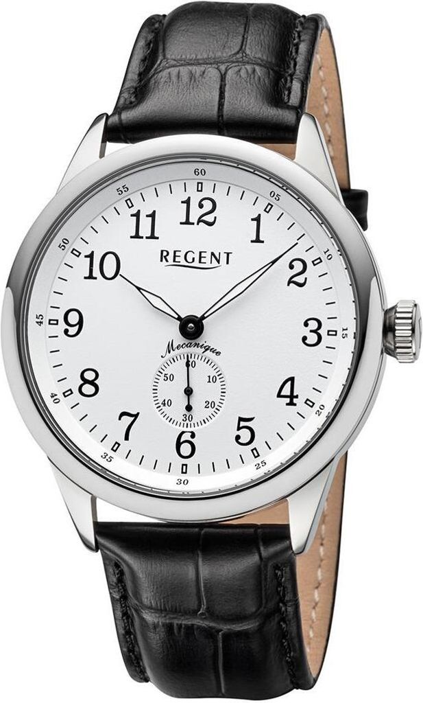 Regent Herren Armbanduhr Leder Handaufzug GM-2200 Produktbild 