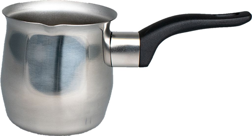 Mokkakanne | Mokka-Kocher | Türkischer Kaffee Kanne | Kaffebereiter | Edelstahl | Ausgussnase | Kunststoffgriff | Für 1-2 Tassen