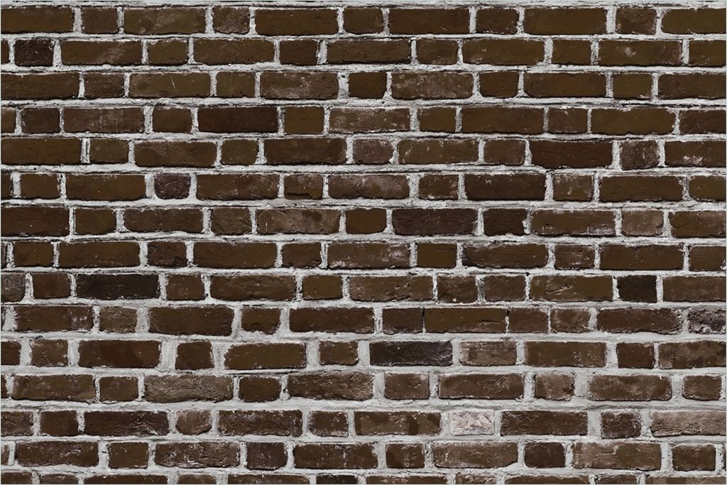 Wallario Premium Glasbild, freischwebende Optik, kräftige Farben, Größe 90 x 60 cm Motiv Ziegelsteinwand in braun - Backsteine