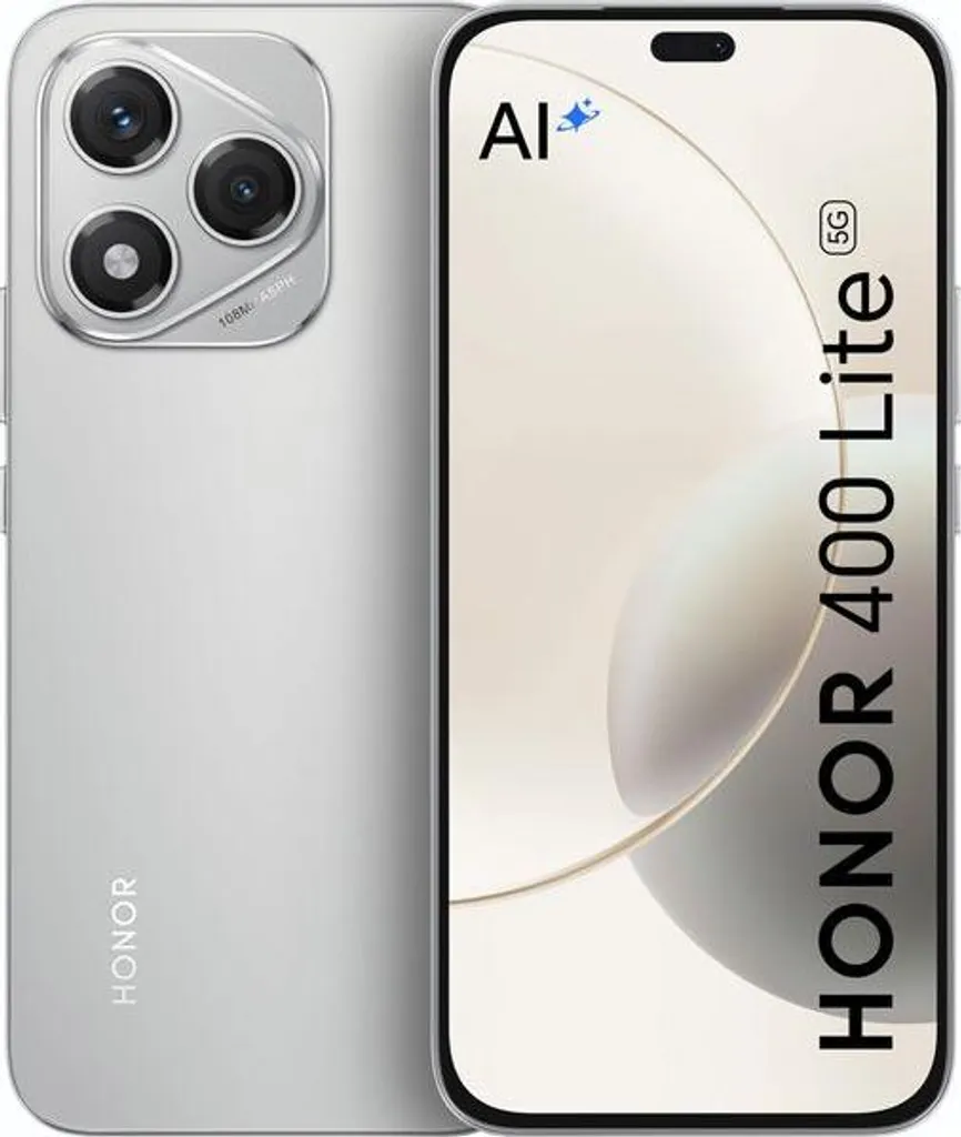 Smartphone HONOR 400 Lite 256GB Gris Velours avec 8GB de RAM rapide