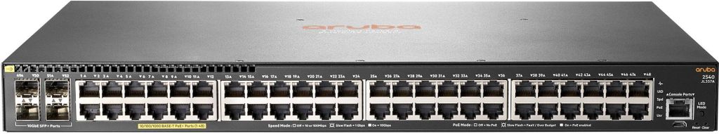 HPE Aruba 2540-48G-PoE+-4SFP+ Switch Image du produit 