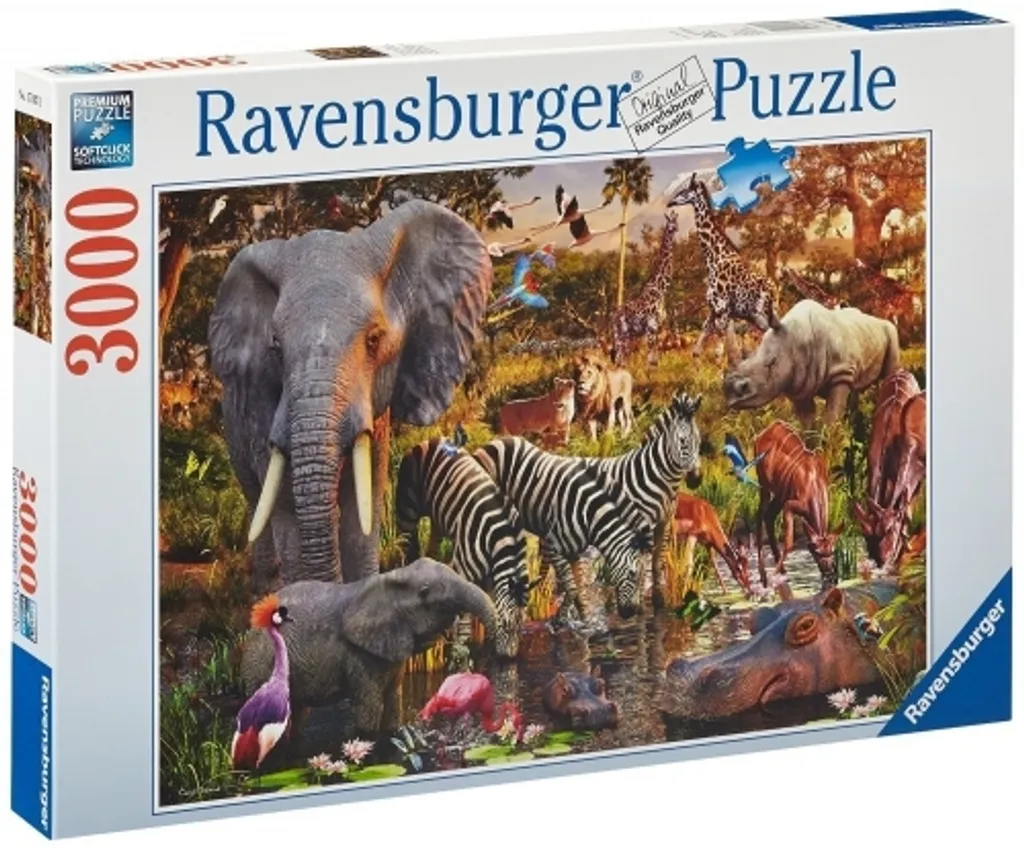 Puzzle 2000 Pièces Animaux d'Afrique avec Technologie Softclick Unique - 4