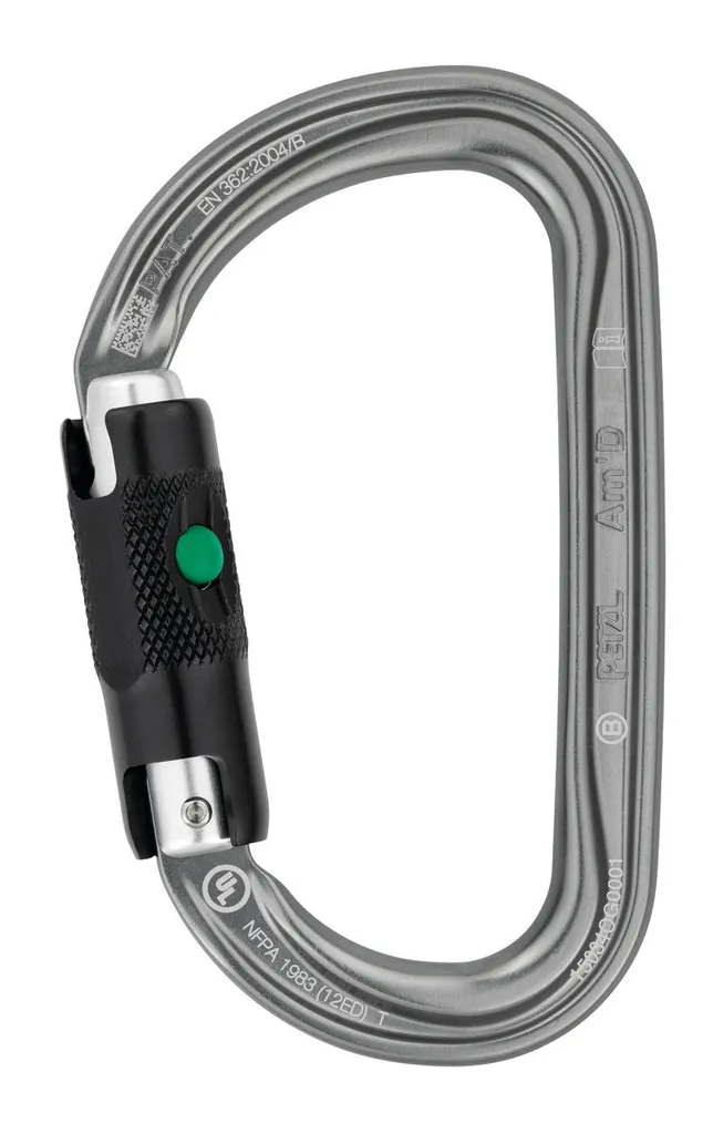 Mousqueton de Sécurité pour Escalade Petzl Am’D Aluminium Gris 27 kN