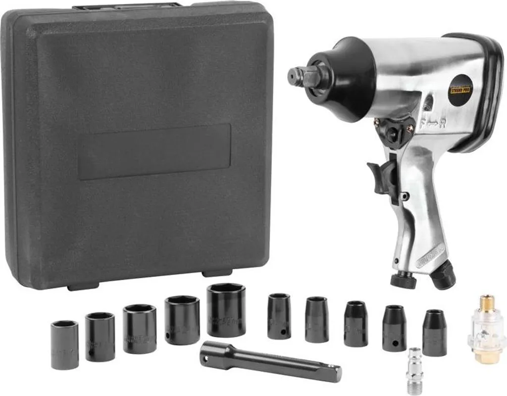 Déboulonnez sans effort avec le pistolet à chocs Airtool WF-002A 17 pcs