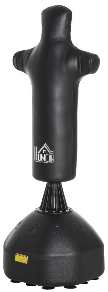 Boxsack Stehend 180Cm Erwachsene Standboxsack Boxdummy Boxsäule Humanoides Design Heavy Duty Boxsack Für Profis Und Anfänger Schwarz