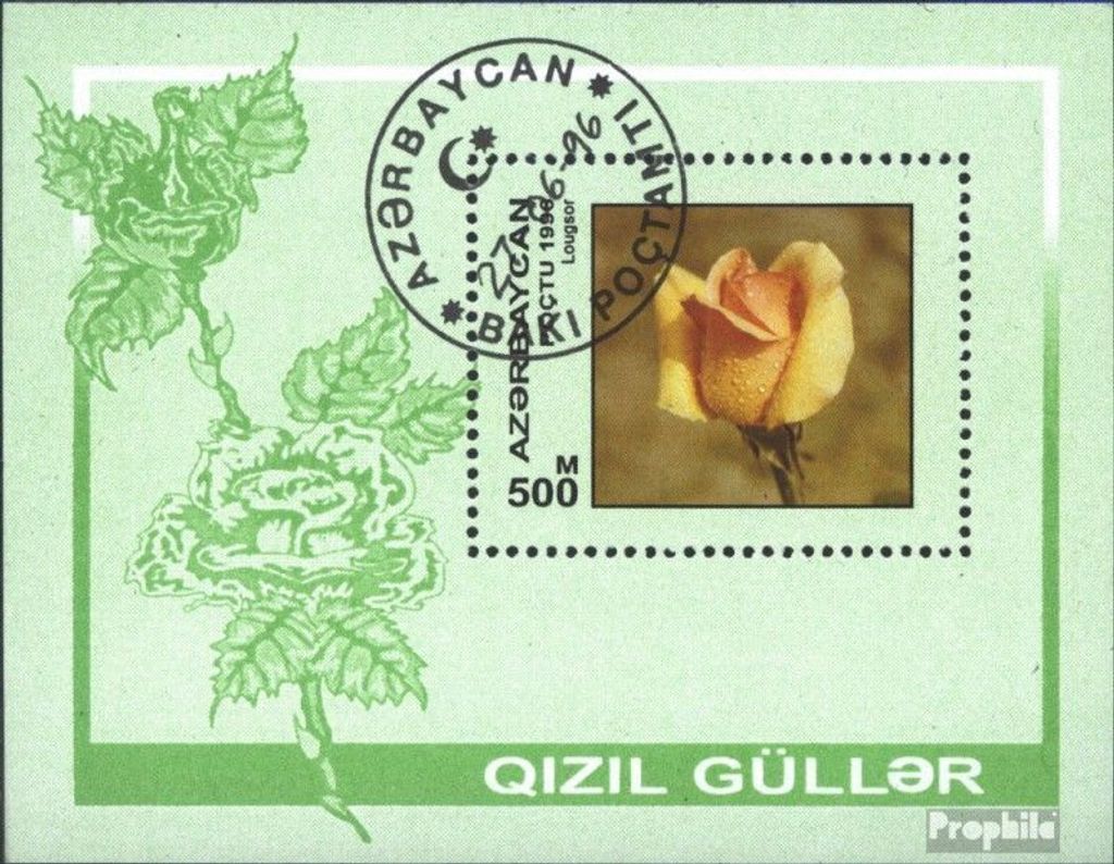 Briefmarken Aserbaidschan 1996 Mi Block24 (kompl.Ausg.) gestempelt Rosenzüchtungen