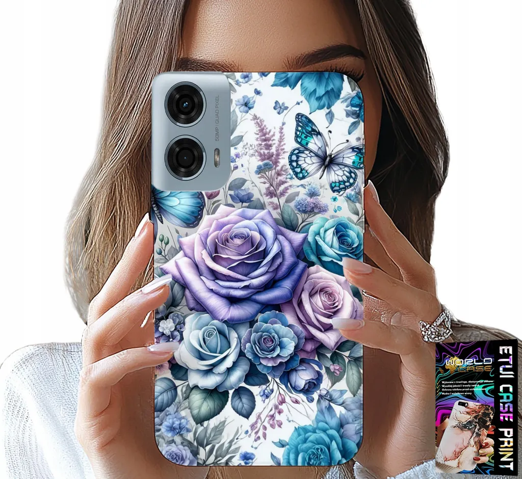 Offerta Bundle Moto G35: Cover Fiori + Vetro - Protezione Totale