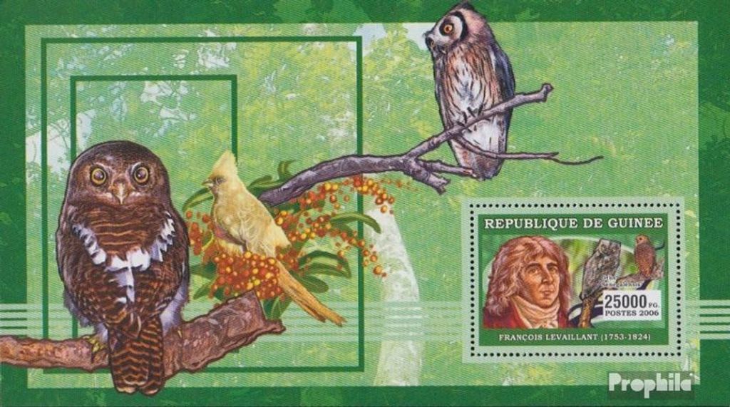 Briefmarken Guinea 2006 Mi Block 987 (kompl. Ausgabe) postfrisch ORNITOLOGEN - VÖGEL