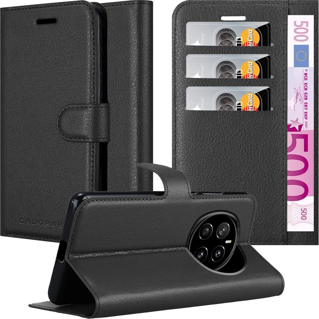 Cadorabo Cover Honor Magic 7 Nero Fantastico - Protezione a Libro Magnetica