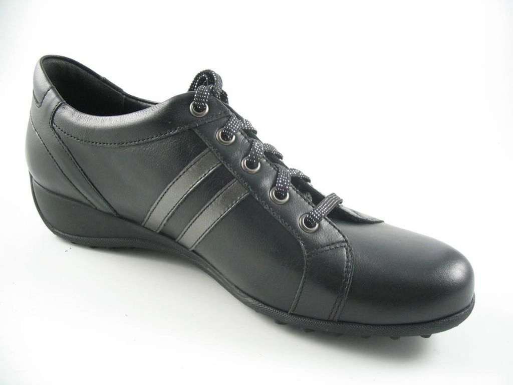 Mephisto Damen Schnürschuhe bequem schwarz Gr. 71/2