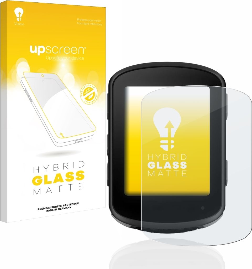 upscreen Entspiegelungs Schutzglas für Garmin Edge 540 / Edge 840 Schutzfolie Panzer Folie Glas Display Schutz matt