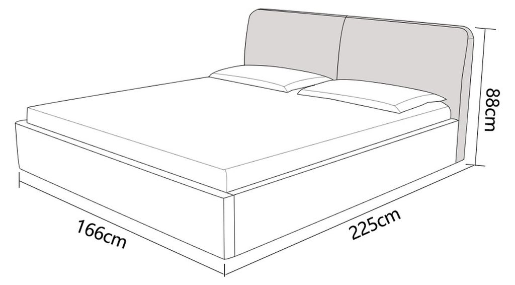 Bett mit USB Polsterbett Luxusbett Doppelbett Ehebett Betten 140/160/180 LB8836