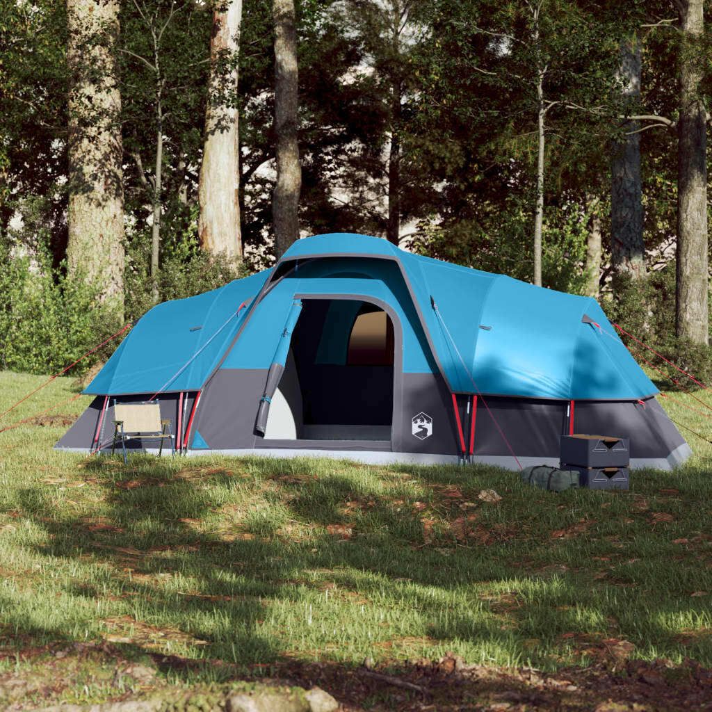 Cloris DesignMöbel Campingzelte - Blau Kuppel-Familienzelt 11 Personen Blau Wasserdicht Schlichtes9859000